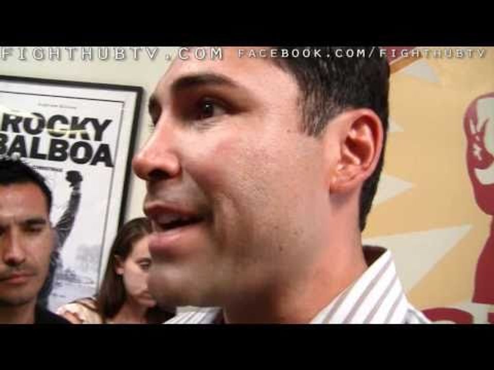 Oscar  De La Hoya chimes in on Shane Mosley vs. Sergio Mora