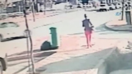 Motosiklet Otomobile Böyle Çarptı