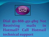 Dial @1-888-451-4815 Unable to solve the mail backup issue? Call Hotmail technical support
