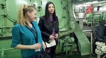 Romanian girl visiting Merchant ship with Boyfriend