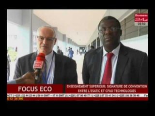 Business 24 / Focus Eco - Enseignement : Signature de convention entre l’ESATIC et CFAO Technologies