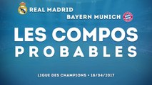Real Madrid-Bayern Munich : les compos probables