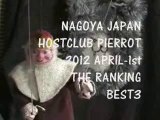 名古屋ホストクラブ,ピエロ2012,4月前期売上ランキング hosts club Pierrot japan