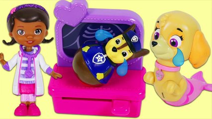 PAW PATROL Visit Doc McStuffins Toy Hospital After Getting Sick from SLIME!-zt5VgvCGIgA