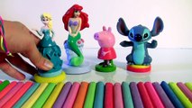 Disney PJ Masks Play-Doh Stampers Peppa Pig Stitch Disney Princess Elsa Frozen Clay Sticks