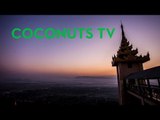 Sunrise at Mandalay Hill in Mandalay, Myanmar (time-lapse)