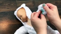 American Girl Bitty Baby Doll Snuggly Bear Bunting Set Unboxing with A