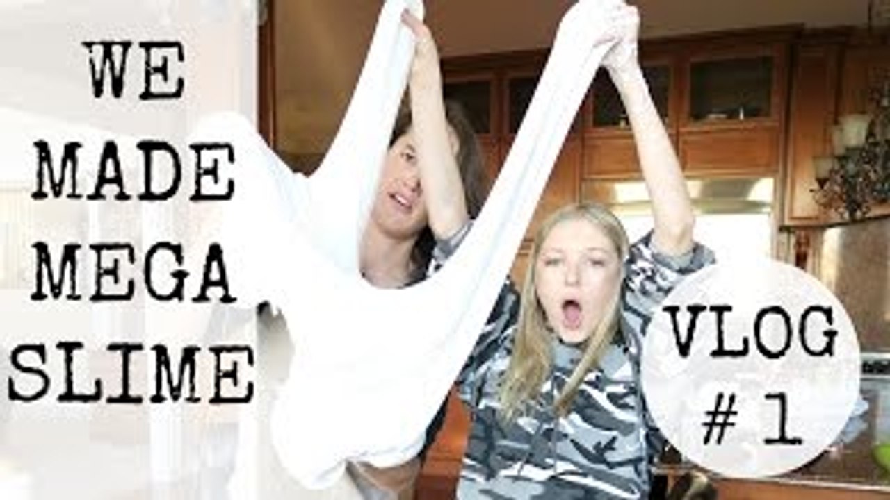 WE MADE MEGA SLIME / VLOG #1