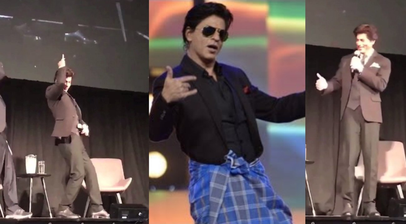 Shahrukh Khan Dancing On Lungi Dance In A Conference