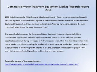 Commercial Water Treatment Equipment Market Research Report 2016