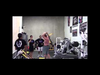 Josh Barnett swings big ass pole