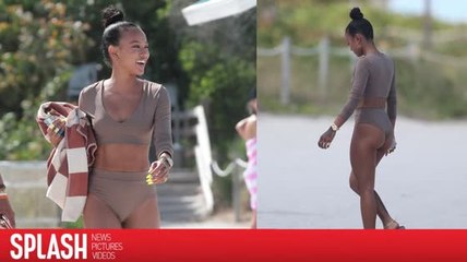 Karrueche Tran dans un bikini très original à Miami