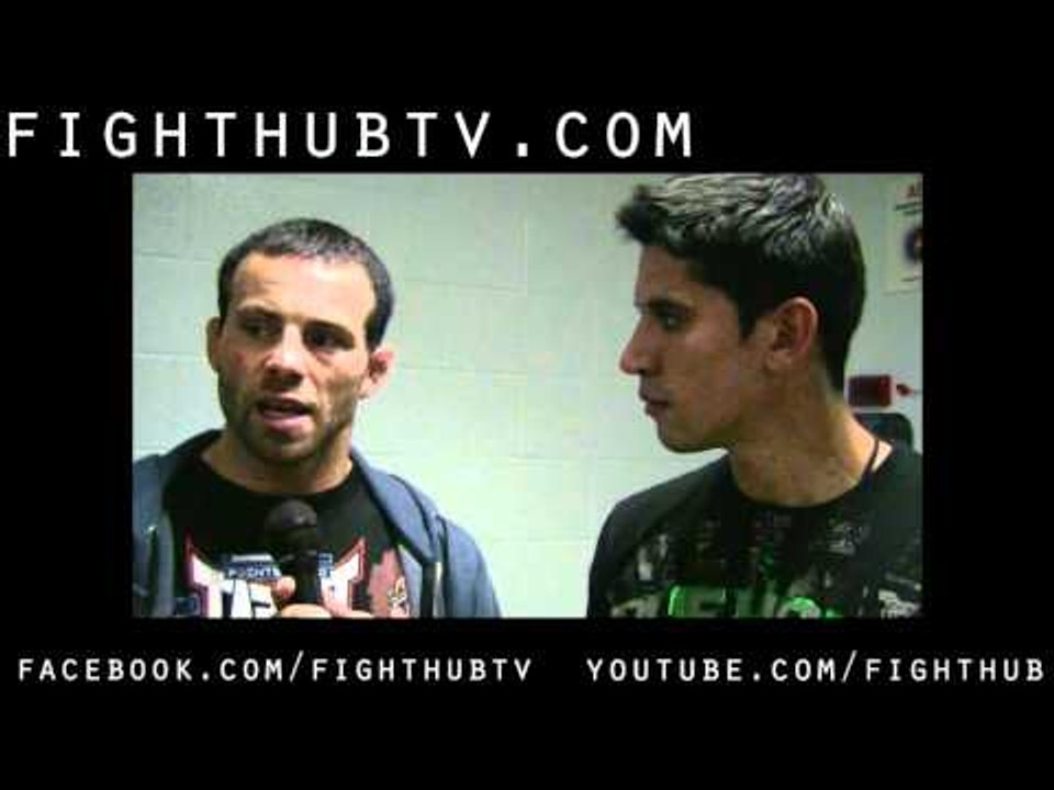 Jens Pulver war on the main land post fight interview