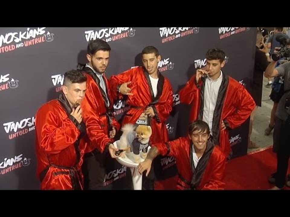 Janoskians Having Fun With Celebrity Dog Jiff Pom