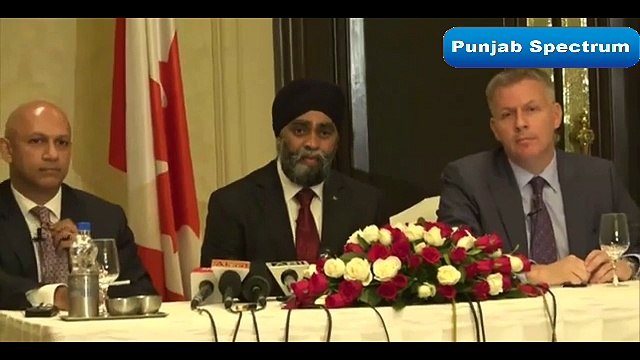 harjit sajjan Press conference canadian embassy in India