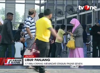 Stasiun Pasar Senen Dipadati 17 Ribu Penumpang