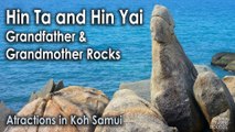 Hin Ta and Hin Yai Rocks in Koh Samui Lamai Beach
