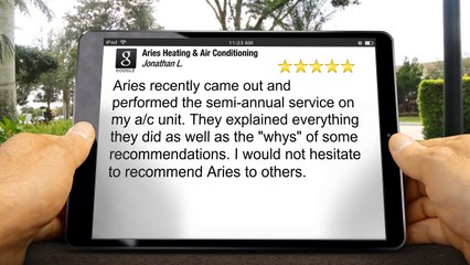Heating Repair Centennial – Aries Heating & Air Conditioning Terrific Five Star Review