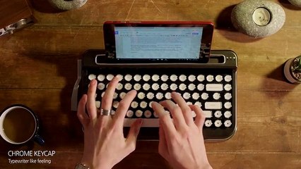 Penna, el teclado retro con Bluetooth idéntico a una máquina de escribir