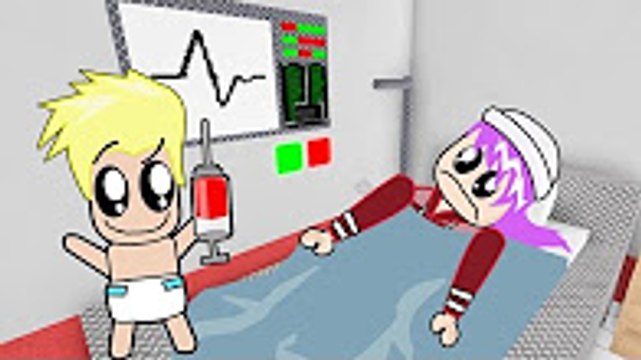 Baby Visits Sick Babysitter at the Hospital in Roblox - Adventures of Baby Alan - Gamer Chad Pls