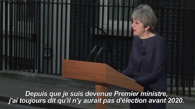 Theresa May appelle à des législatives anticipées le 8 juin
