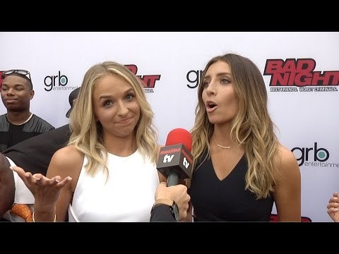 Jenn McAllister & Lauren Elizabeth Interview // Bad Night Los Angeles Premiere Red Carpet