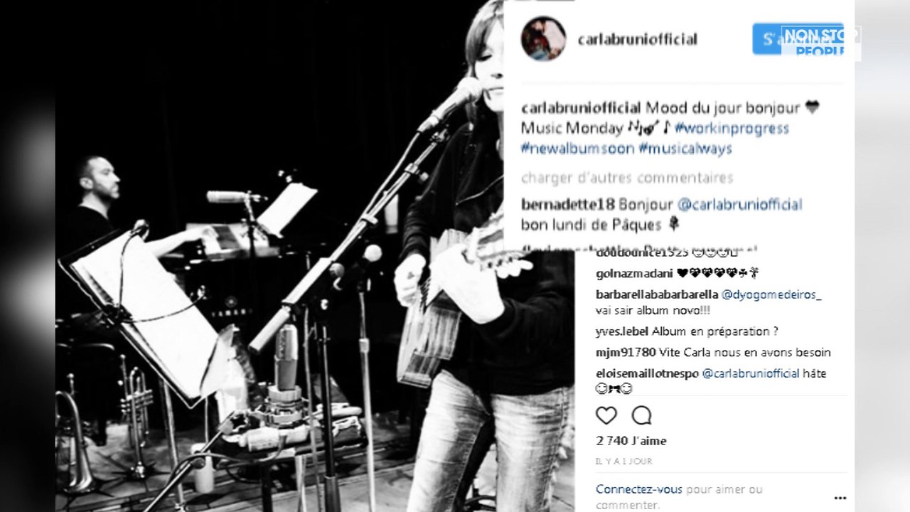 Carla Bruni annonce la sortie d’un nouvel album sur Instagram ! (Photo)
