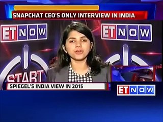 Snapchat CEO Evan Spiegel's Only Chat In India