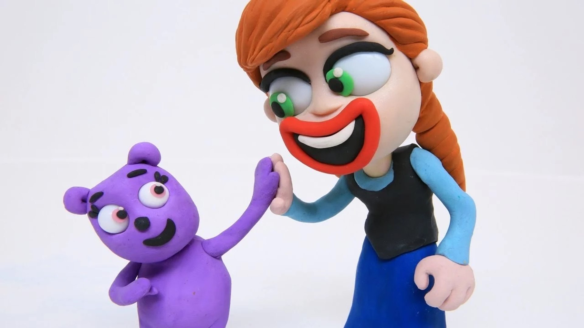elsa and anna play doh