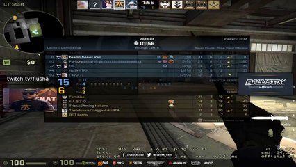 CS:GO - Flusha tries the $2,000 Negev