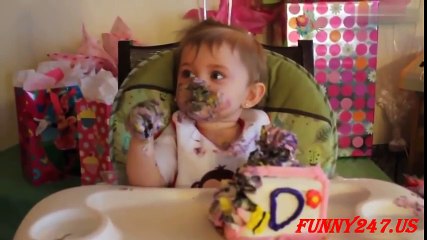 Funny Baby Eating Cake 2017 ★ Funny Baby Videos ★ Kids Funny Videos for Kids