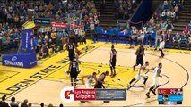 NBA 2K17 S & Klay Thompson Highlights vs Clippers 2017.02.23