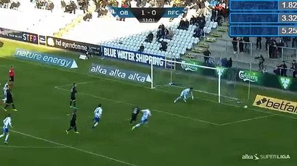 Marvin Pourie missed penalty - Odense BK vs Randers FC 18.04.2017
