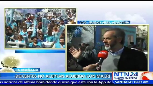 Docentes argentinos dicen que el aumento salarial está por debajo de la línea de pobreza y advierten con continuar la pr