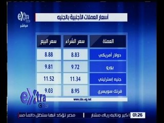 غرفة الأخبار | تعرف هلى أسعار العملات الاجنبيه وأسعار الذهب