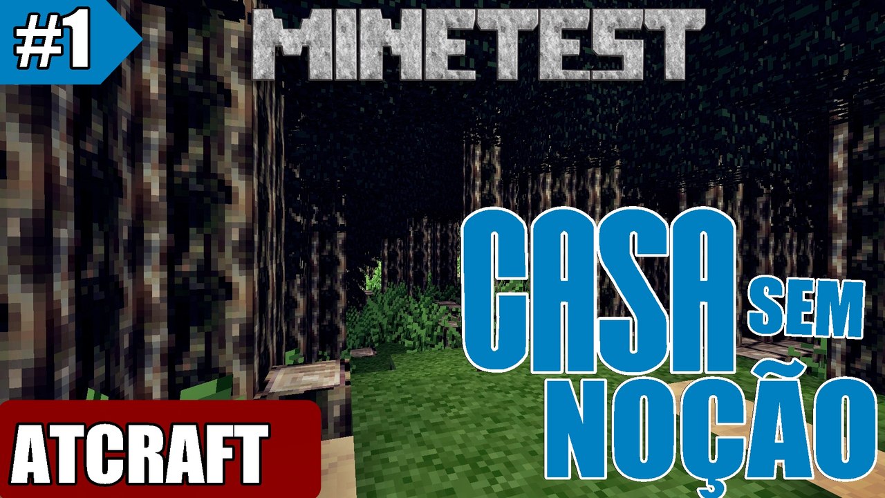 [EP1] A CASA MAIS SEM NOÇÃO DO MUNDO! - MINETEST MULTIPLAYER (ATCRAFT SERVER)