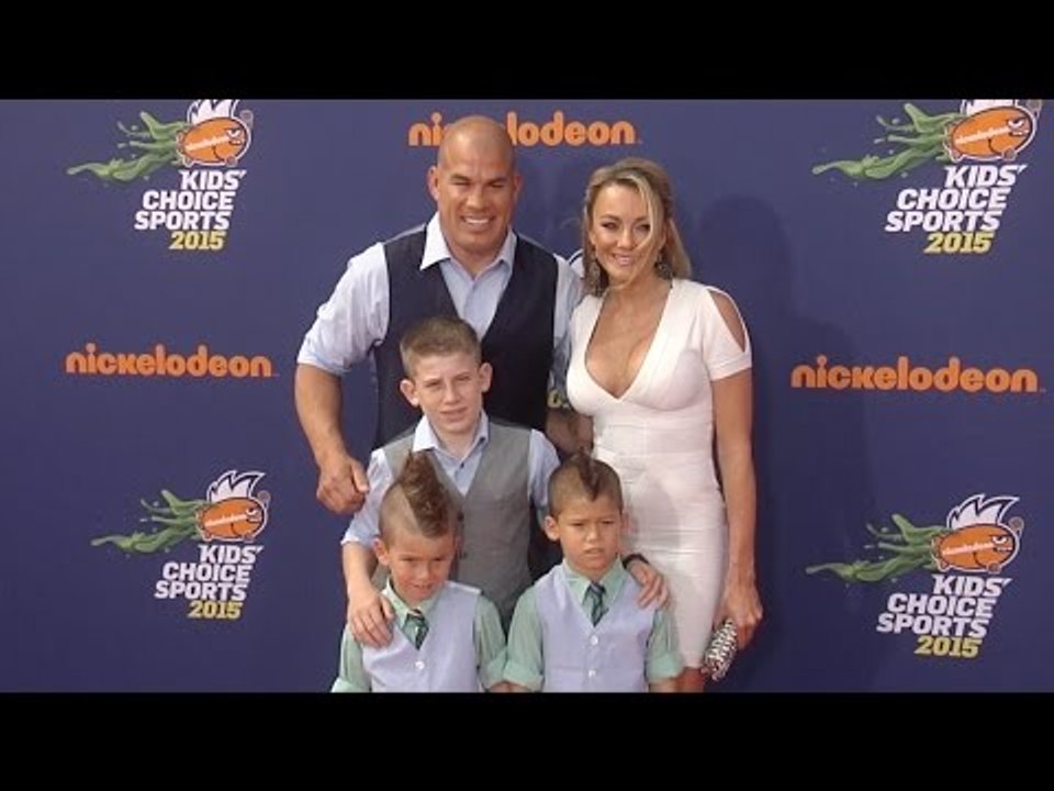 Tito Ortiz and Amber Nichole Miller // Kids' Choice Sports 2015 Orange Carpet Arrivals
