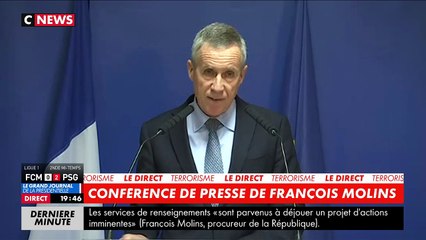 François Molins s'exprime sur l'attentat déjoué