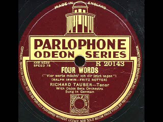 Four Words-Richard Tauber-Dajos Bela Orchestra