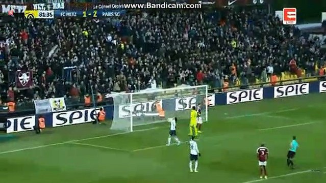 Edinson Cavani Missed 100 % Chance HD - FC Metz 1-2 Paris Saint Germain - 18.04.2017 HD