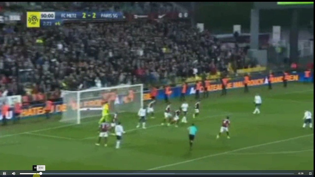 Matuidi Second Goal - FC Metz vs Paris Saint Germain 2-3 18.04.2017 (HD)