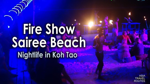 Fire-show, Sairee Beach, Koh Tao