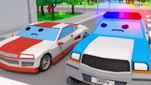Learn Colors with Police Cars & Sport Cars - Toys for Kids w Nursery Rhymes Songs