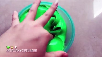 Most Satisfying GREEN Slime Video In The WORLD! ASMR Slime
