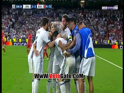كريستيانو رونالدو يتعادل بالهدف الثانى لـ ريال مدريد فى بايرن ميونخ