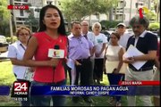 Familias de residencial San Felipe continúan protestando por recibos de agua