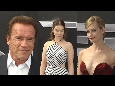 Terminator Genisys LA Premiere Arnold Schwarzenegger, Emilia Clarke ARRIVALS
