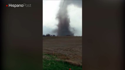 Un vecino de Nebraska registró la fuerza de un tornado