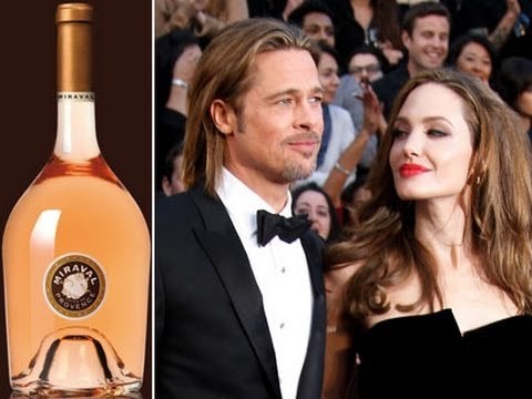 Angelina Jolie & Brad Pitt Wine: Red Carpet Rose Wine TV