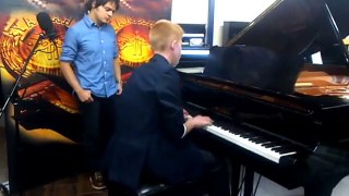 Young pianist plays to Jamie Cullum for BBC Radio 4 documentary